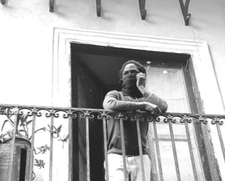 “Waiting to be back in the streets" by Amadou Jallow, 20, Gambia. 
