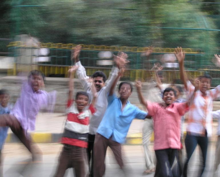 crowd in India