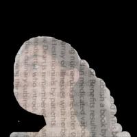 A digital collage art of a woman