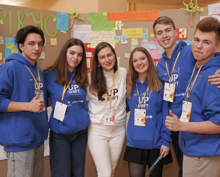 Anton's team at the bootcamp from the UPSHIFT program