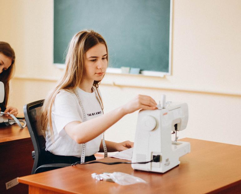 Yuliia Hurnitska, 14, from Bratslav, Ukraine, is a co-founder of Green Line eco-workshop.