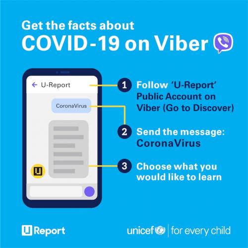 Viber info program to get information about COVID-19