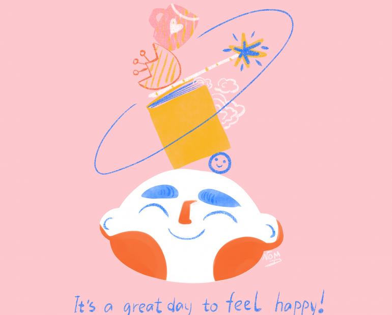 illustration mental health feel happy