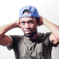 South African black young man