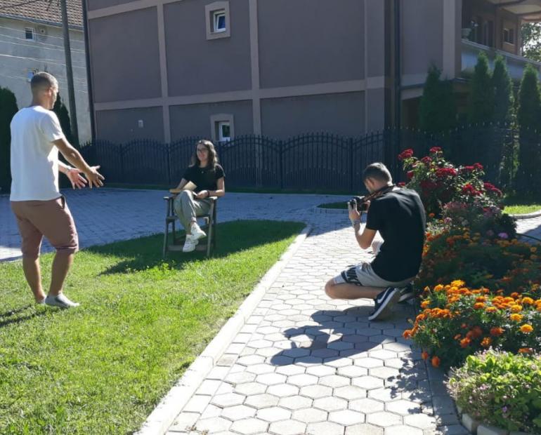 Me and my best friends shooting a documentary about bullying 