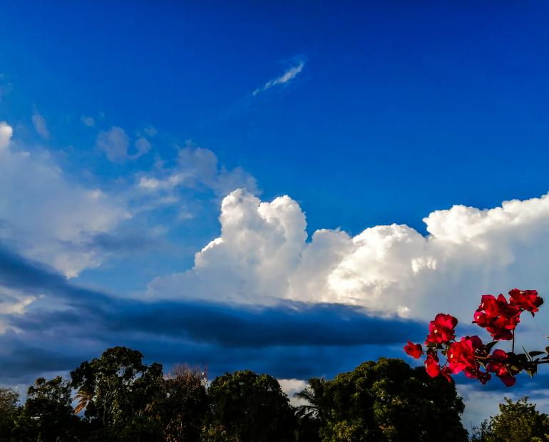 Vista del cielo en el distrito de Aguadulce