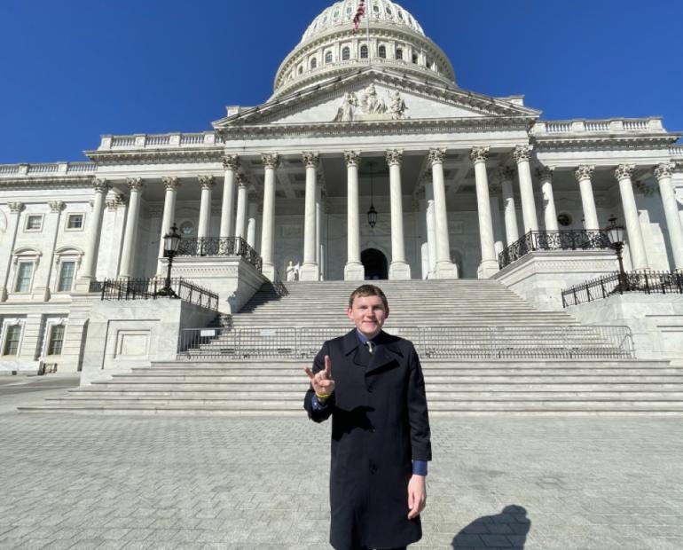 Sean Schrader at the US Capitol
