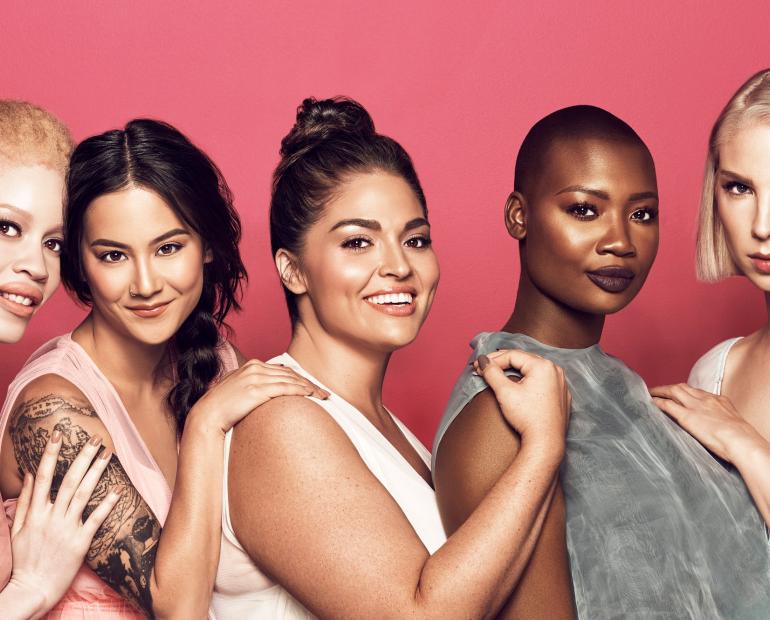 Image of 5 women in different sizes and colors