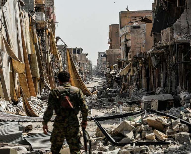 War caused destruction